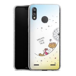 Carry Case Hülle Transparent/glitter ohne Band