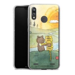 Carry Case Hülle Transparent/glitter ohne Band