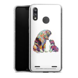 Carry Case Hülle Transparent/glitter ohne Band