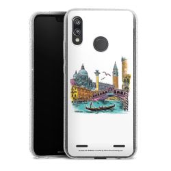 Carry Case Hülle Transparent/glitter ohne Band