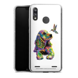 Carry Case Hülle Transparent/glitter ohne Band