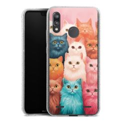 Carry Case Hülle Transparent/glitter ohne Band