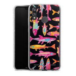 Carry Case Hülle Transparent/glitter ohne Band