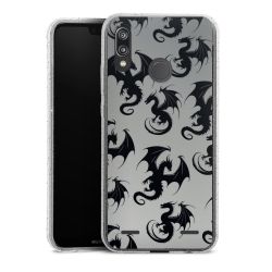 Carry Case Hülle Transparent/glitter ohne Band