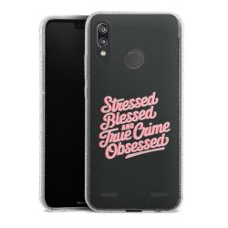 Carry Case Hülle Transparent/glitter ohne Band