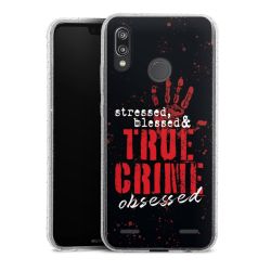 Carry Case Hülle Transparent/glitter ohne Band