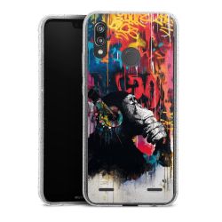 Carry Case Hülle Transparent/glitter ohne Band