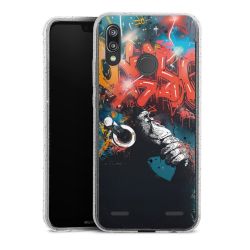 Carry Case Hülle Transparent/glitter ohne Band