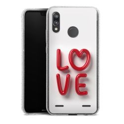 Carry Case Hülle Transparent/glitter ohne Band