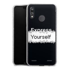 Carry Case Hülle Transparent/glitter ohne Band