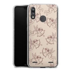 Carry Case Hülle Transparent/glitter ohne Band