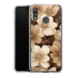 Carry Case Hülle Transparent/glitter ohne Band