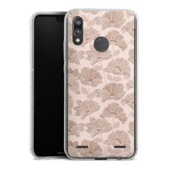 Carry Case Hülle Transparent/glitter ohne Band