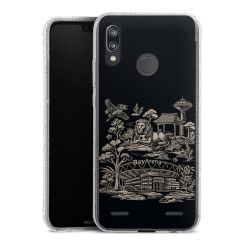 Carry Case Hülle Transparent/glitter ohne Band