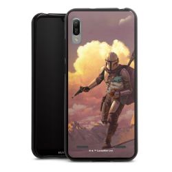 Der Mandalorianer und Grogu Sonnenguntergang Wolken