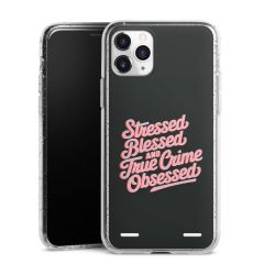 Carry Case Hülle Transparent/glitter ohne Band