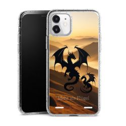 Carry Case Hülle Transparent/glitter ohne Band