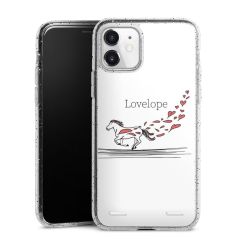 Carry Case Hülle Transparent/glitter ohne Band