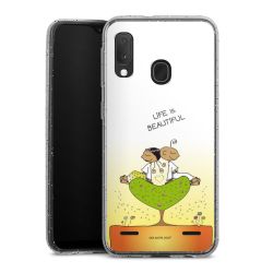 Carry Case Hülle Transparent/glitter ohne Band