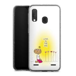 Carry Case Hülle Transparent/glitter ohne Band