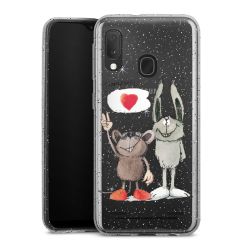 Carry Case Hülle Transparent/glitter ohne Band