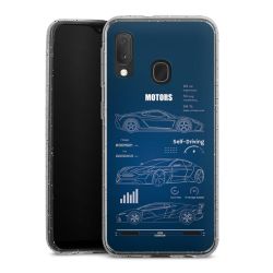 Carry Case Hülle Transparent/glitter ohne Band