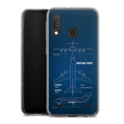 Carry Case Hülle Transparent/glitter ohne Band