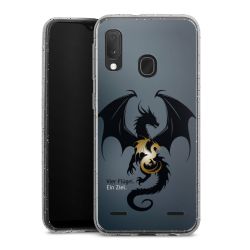 Carry Case Hülle Transparent/glitter ohne Band