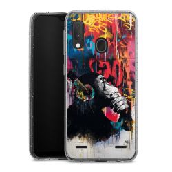 Carry Case Hülle Transparent/glitter ohne Band