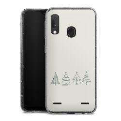 Carry Case Hülle Transparent/glitter ohne Band