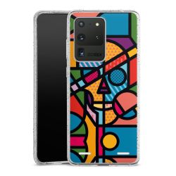 Carry Case Hülle Transparent/glitter ohne Band