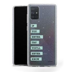 Carry Case Hülle Transparent/glitter ohne Band