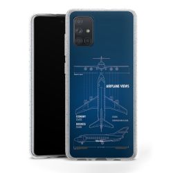 Carry Case Hülle Transparent/glitter ohne Band