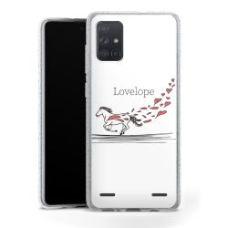 Carry Case Hülle Transparent/glitter ohne Band