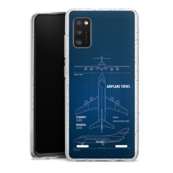 Carry Case Hülle Transparent/glitter ohne Band