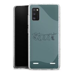 Carry Case Hülle Transparent/glitter ohne Band