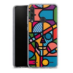 Carry Case Hülle Transparent/glitter ohne Band