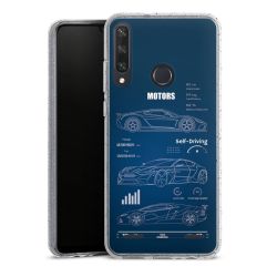 Carry Case Hülle Transparent/glitter ohne Band