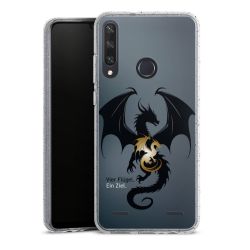 Carry Case Hülle Transparent/glitter ohne Band