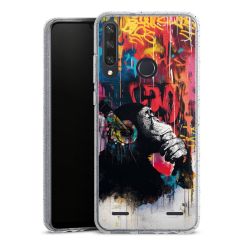 Carry Case Hülle Transparent/glitter ohne Band