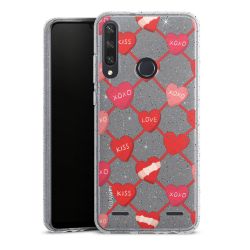 Carry Case Hülle Transparent/glitter ohne Band