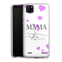 Carry Case Hülle Transparent/glitter ohne Band