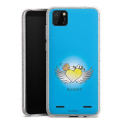 Carry Case Hülle Transparent/glitter ohne Band