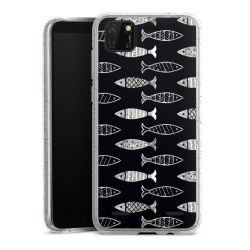 Carry Case Hülle Transparent/glitter ohne Band