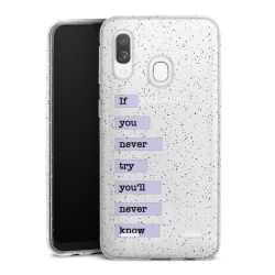 Carry Case Hülle Transparent/glitter ohne Band