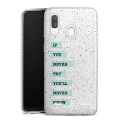 Carry Case Hülle Transparent/glitter ohne Band