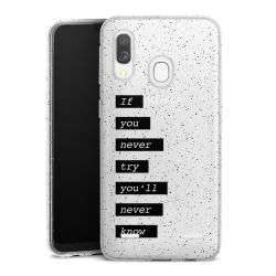 Carry Case Hülle Transparent/glitter ohne Band