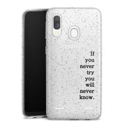 Carry Case Hülle Transparent/glitter ohne Band