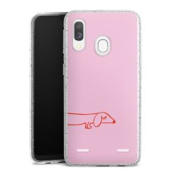 Carry Case Hülle Transparent/glitter ohne Band