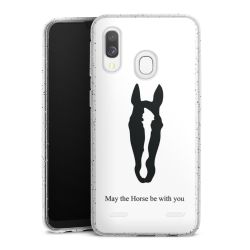 Carry Case Hülle Transparent/glitter ohne Band